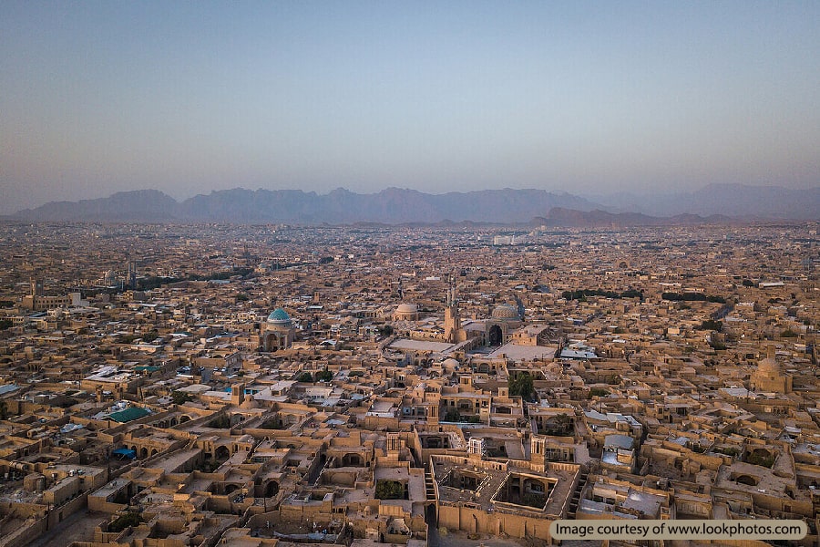 نمایی از شهر زیبای یزد