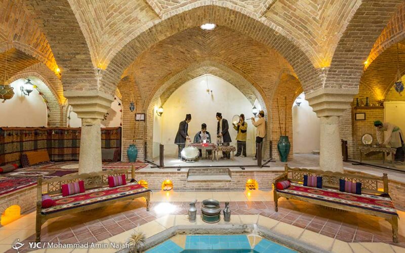 آشنایی با تاریخچه حمام قلعه همدان