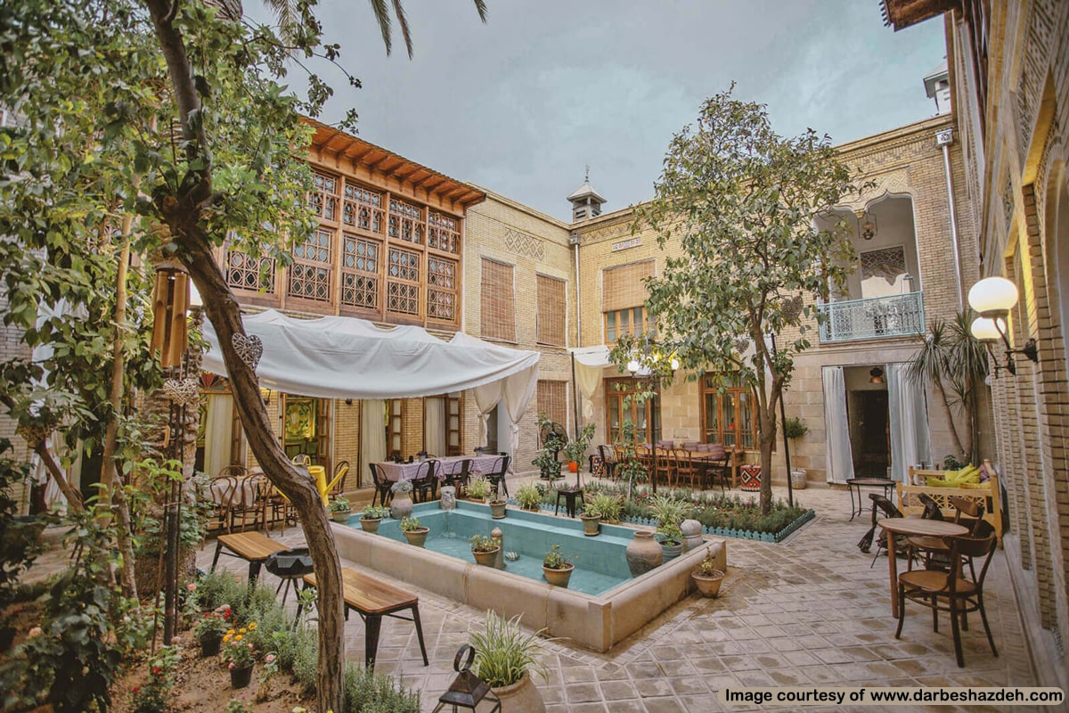 بوتیک هتل درب شازده شیراز یکی از بوتیک هتل های شیراز
