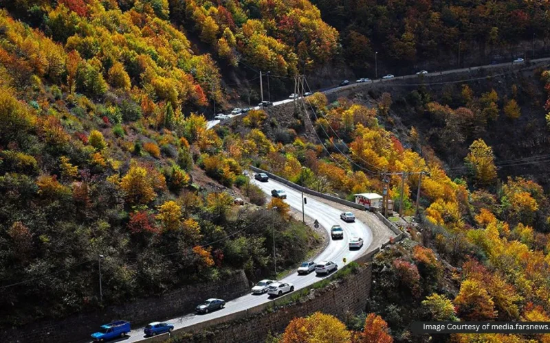 فاصله تهران تا چالوس