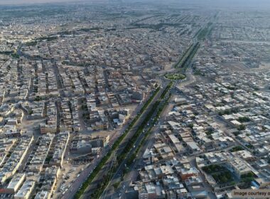شهر کاشان اصیل و نمایی هوایی از آن