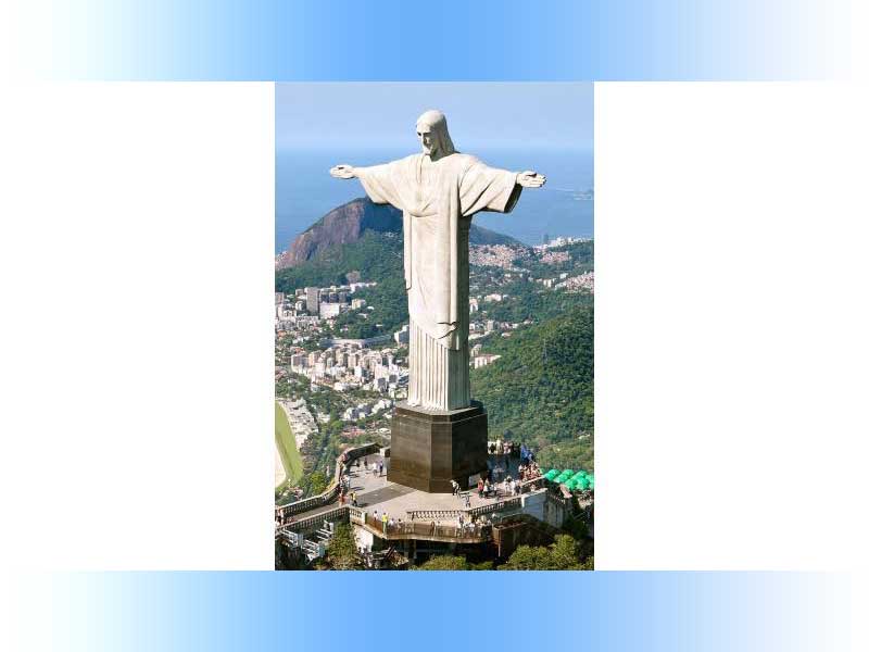 نمای تماشایی برزیل و مجسمه مسیح رستگار