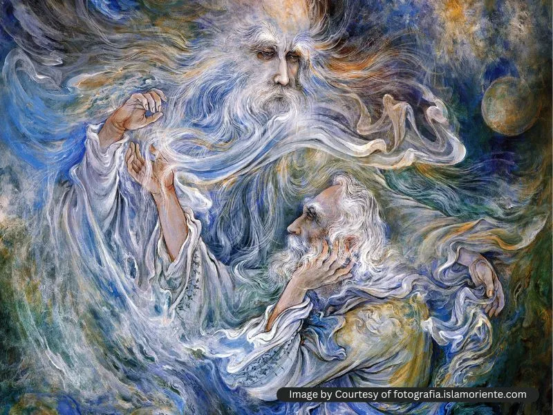 مینیاتور شمس و مولانا