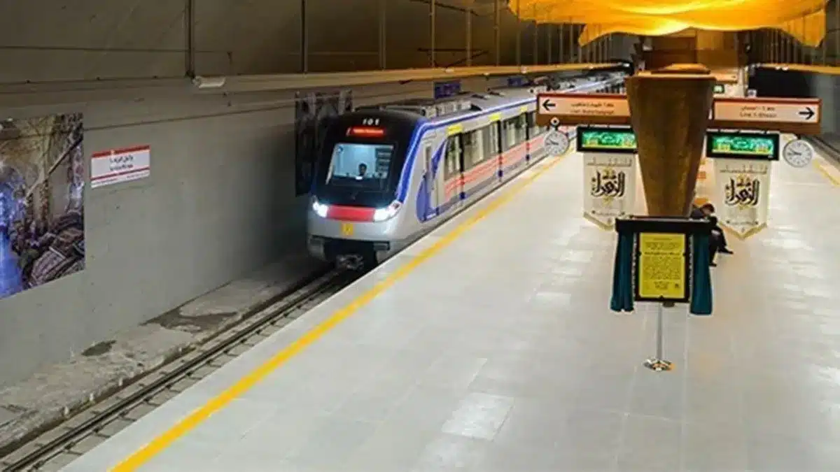 نقشه مسیر مترو شیراز