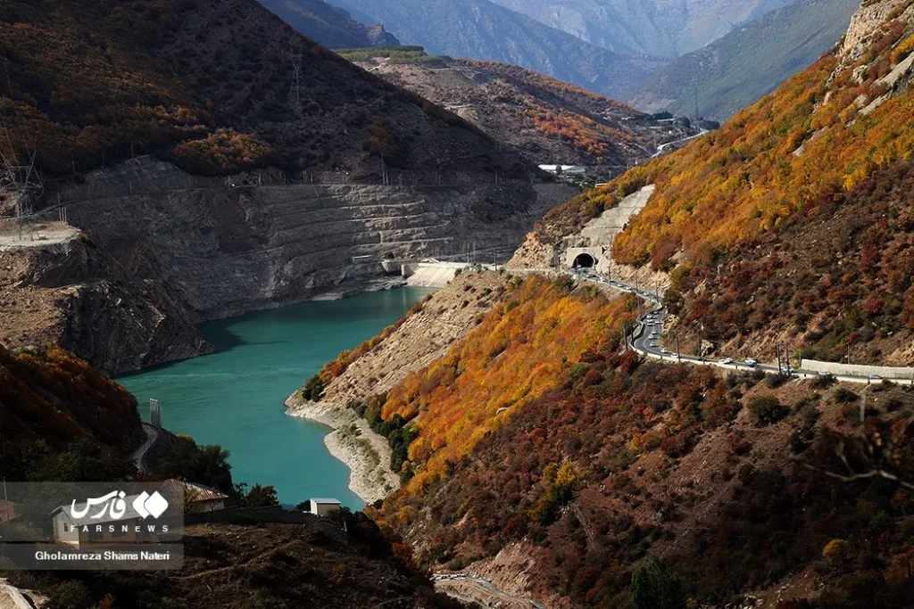جاده چالوس از سمت جاده هزار