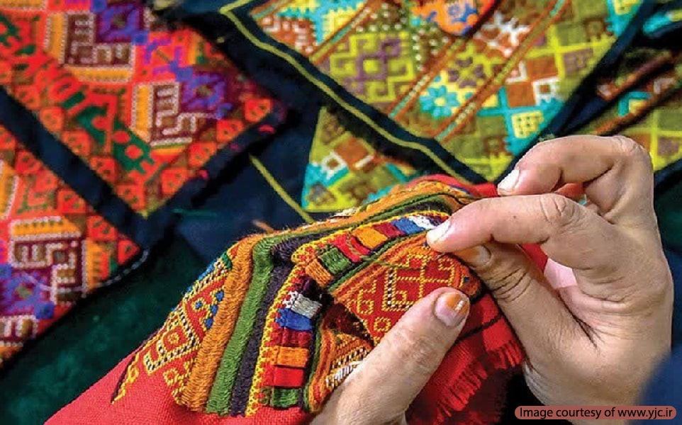هنر زیبا و جهانی سوزندوزی ایرانشهر