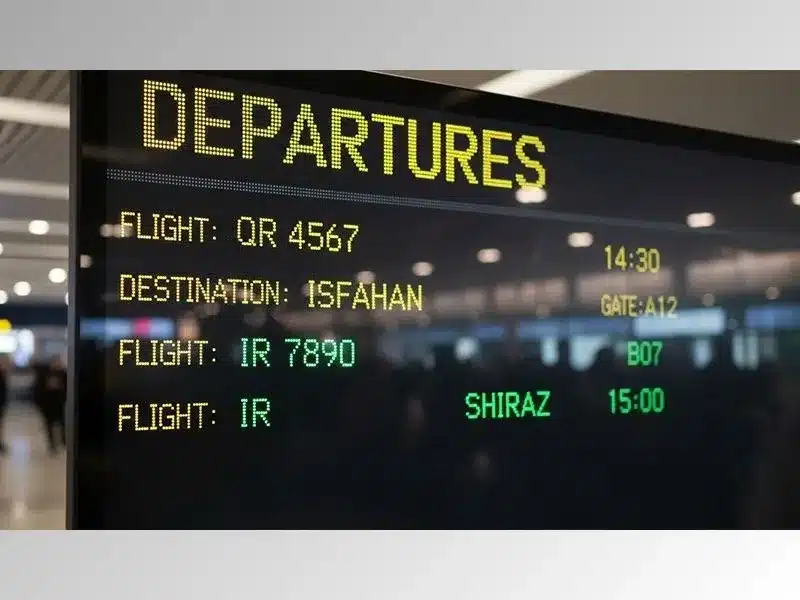 پروازهای فرودگاه اصفهان و شیراز