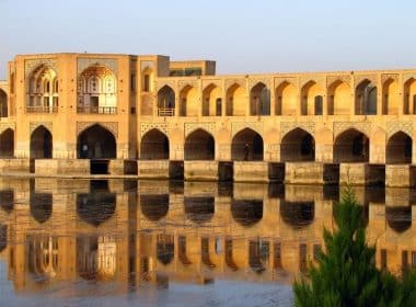 Persian architecture, Khajoo Bridge before sunset