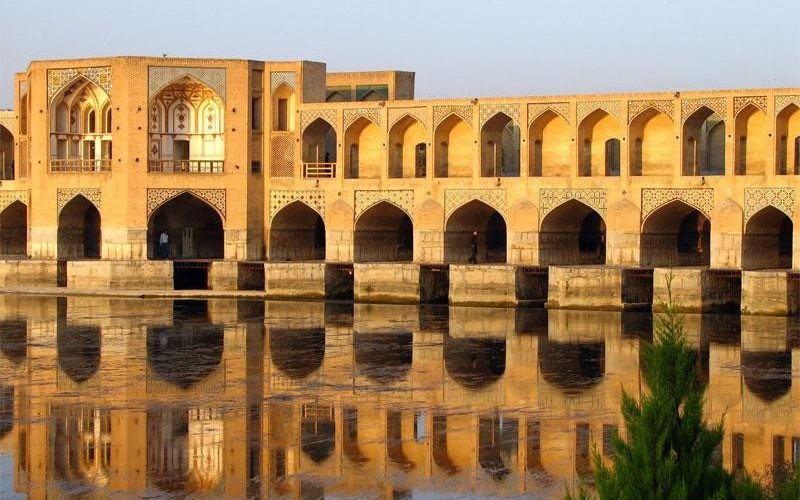 Persian architecture, Khajoo Bridge before sunset