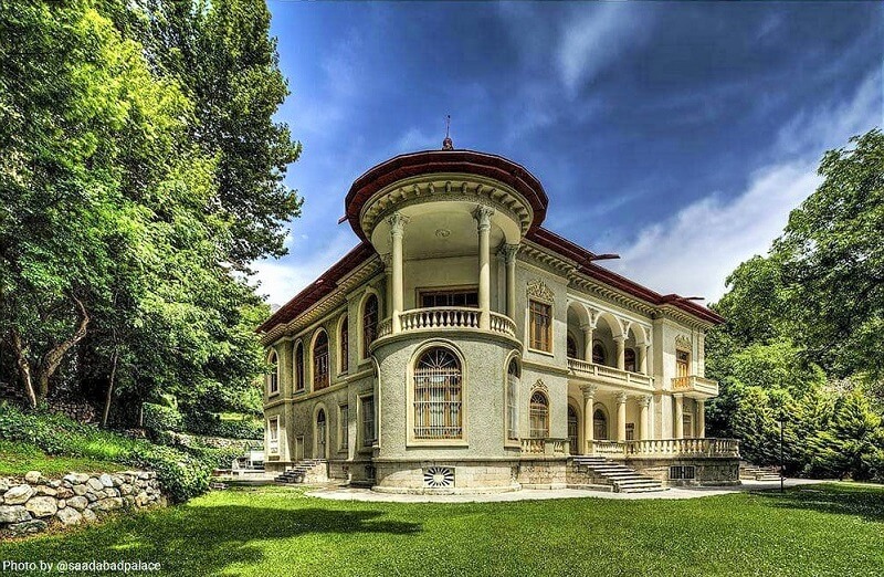 Entrance of Mellat Palace in Sa'ad Abad Historical Complex