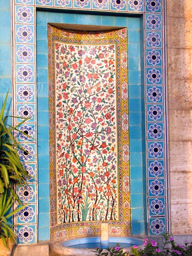 Tiles on Saadi Mausoleum