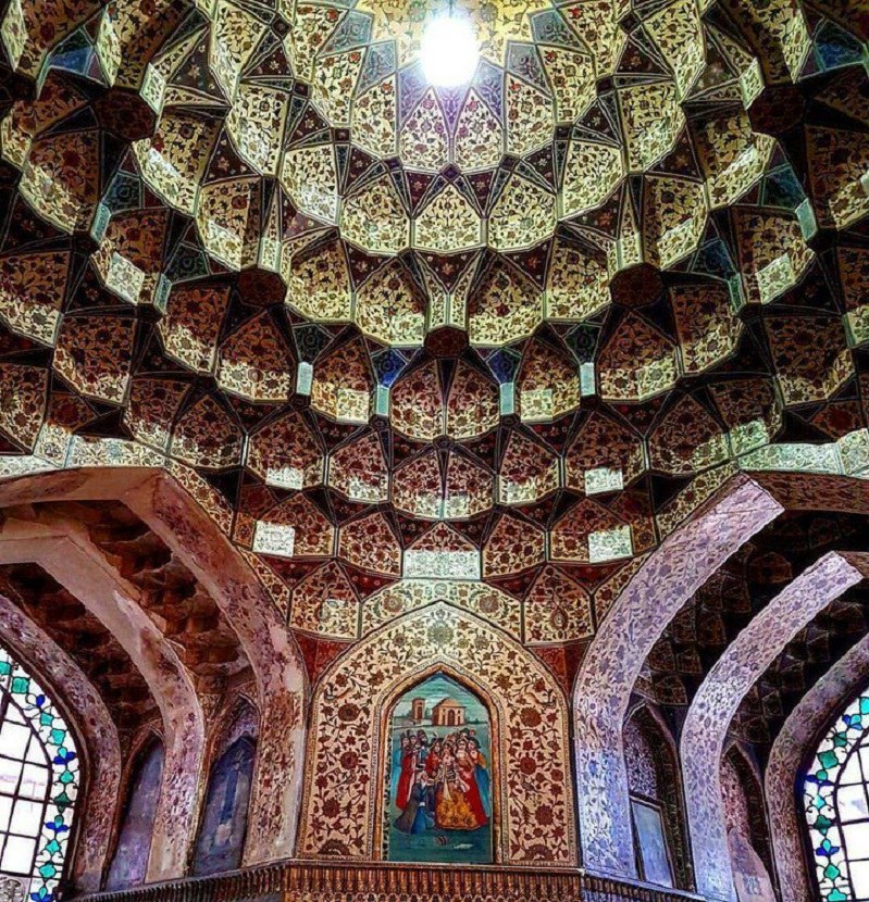 Decorations inside Pars Museum of Shiraz