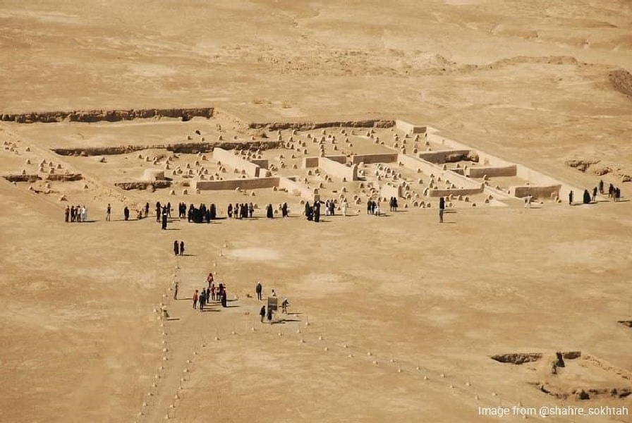 A view of the burnt city graveyard