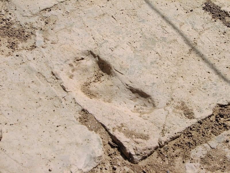 The footprints in Chogha Zanbil Temple, which is a relic of the Elamite period