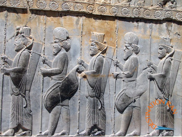 Persepolis Reliefs' Details near Shiraz