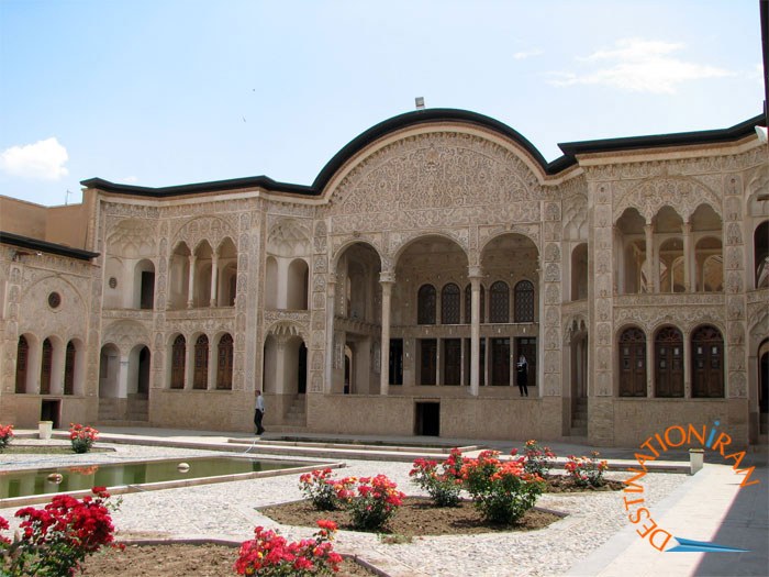 Southern Eyvan of Tabatabaee House in Kashan