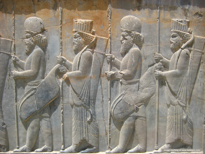 Persepolis Reliefs' Details near Shiraz