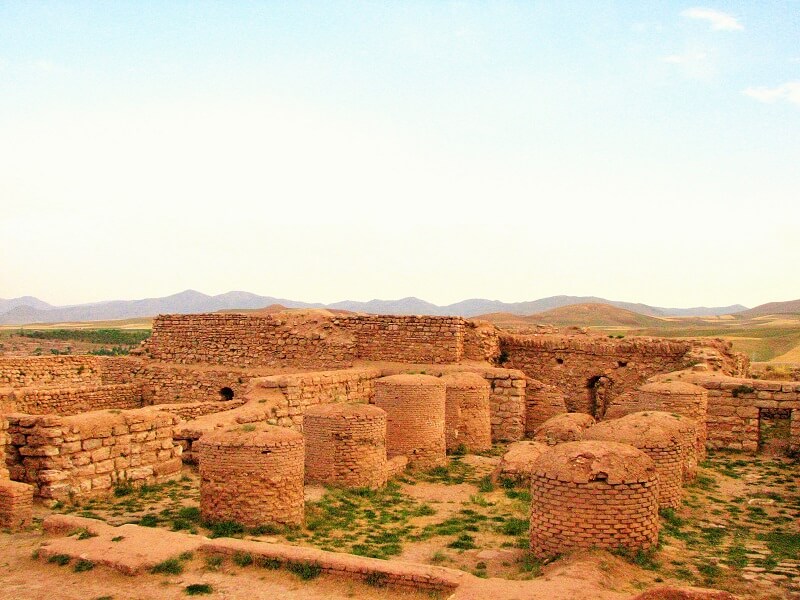 One of the palaces of Takht Suleiman