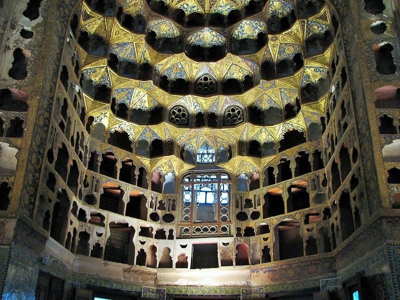 Decorations of the ceiling of the shrine of Sheikh Safi al-Din Ardabili