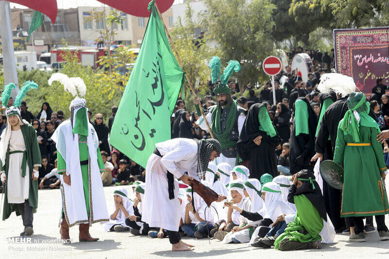 Traditional reciting ceremony in Birjand slaughterhouse