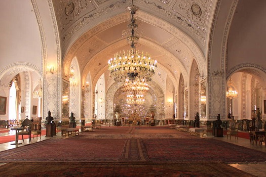 greeting hall in Golestan Palace Compound