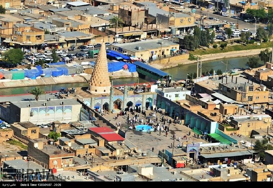 Aerial view of Tomb of Daniel in Shush