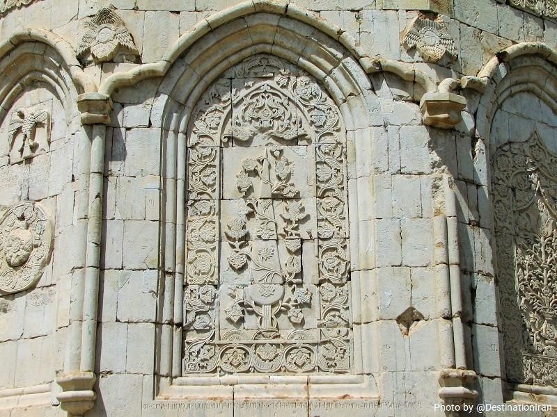 Armenian monastic ensembles of Iran: decorations in Kara Kilise, Saint Thaddeus Cathedral