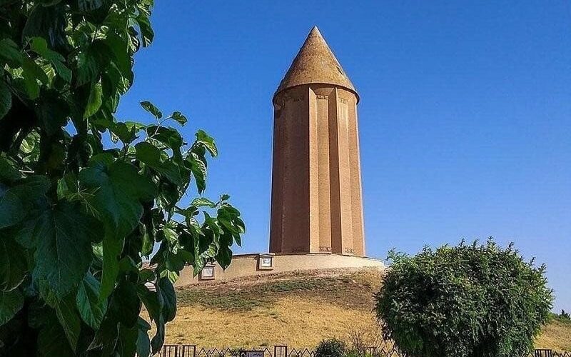 The view of Gonbad-e Qabus tomb tower
