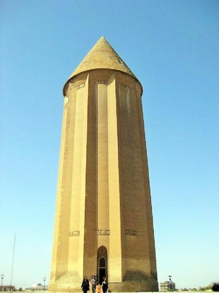 A beautiful view of Qabus tomb tower