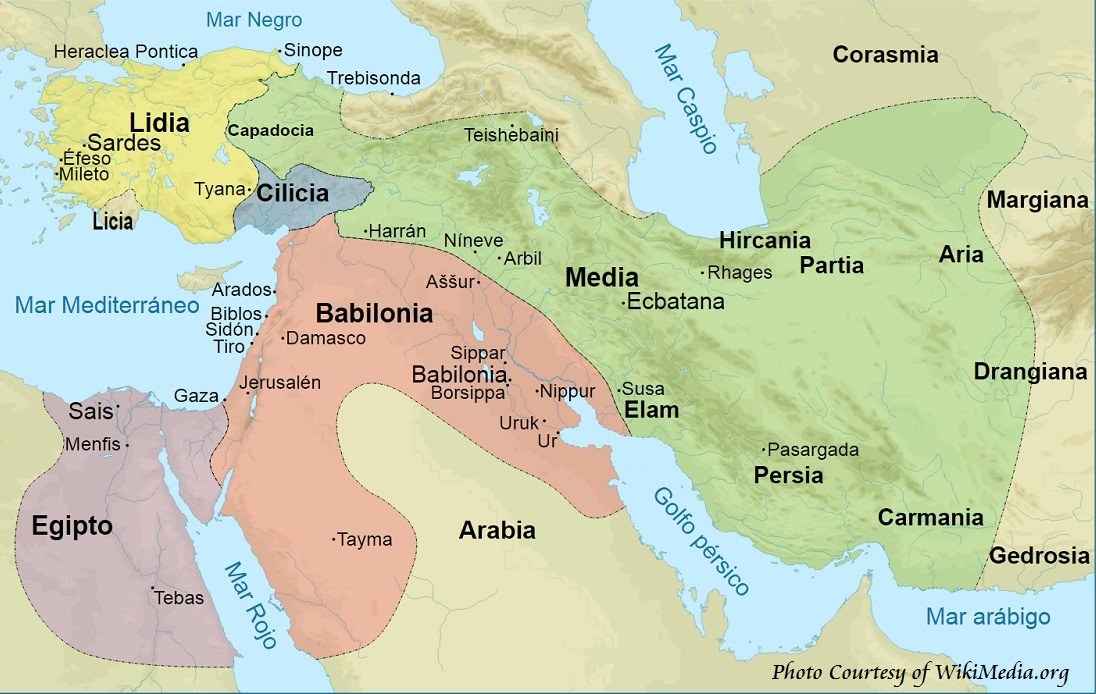 History of Medes on Map