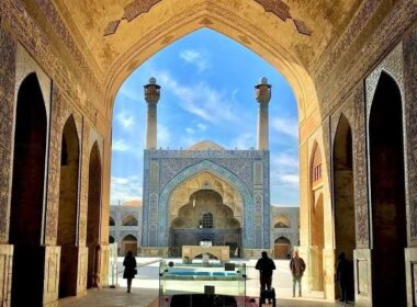 A beautiful and spectacular view of Jame Mosque of Isfahan