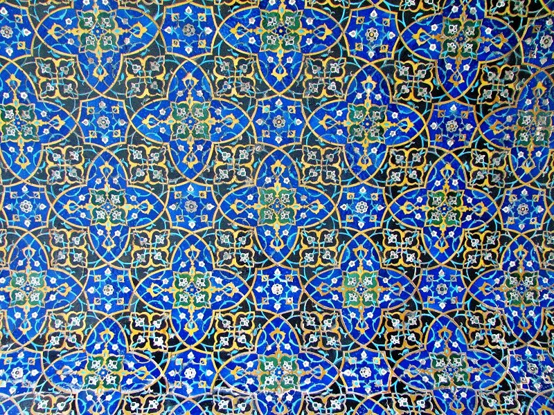 tileworks of atiq mosque in Isfahan