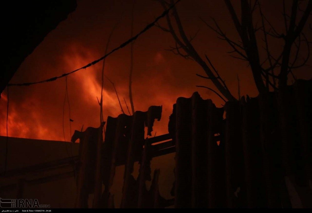 Tabriz Bazaar Fire 001