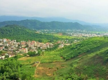 View of the Hyrcanian forests, a natural attraction in North of Iran