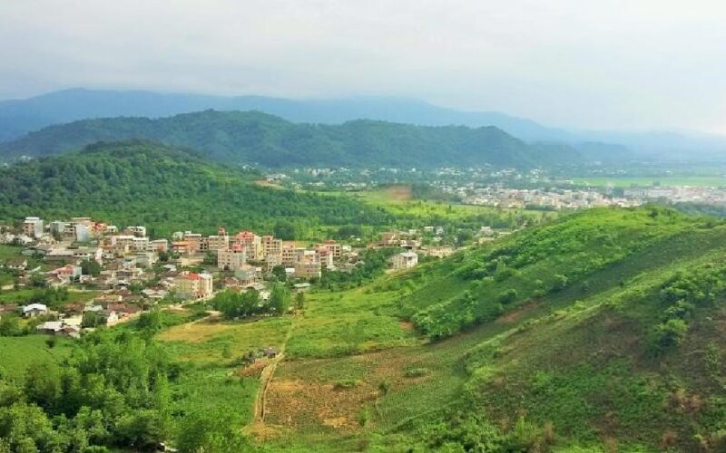 View of the Hyrcanian forests, a natural attraction in North of Iran