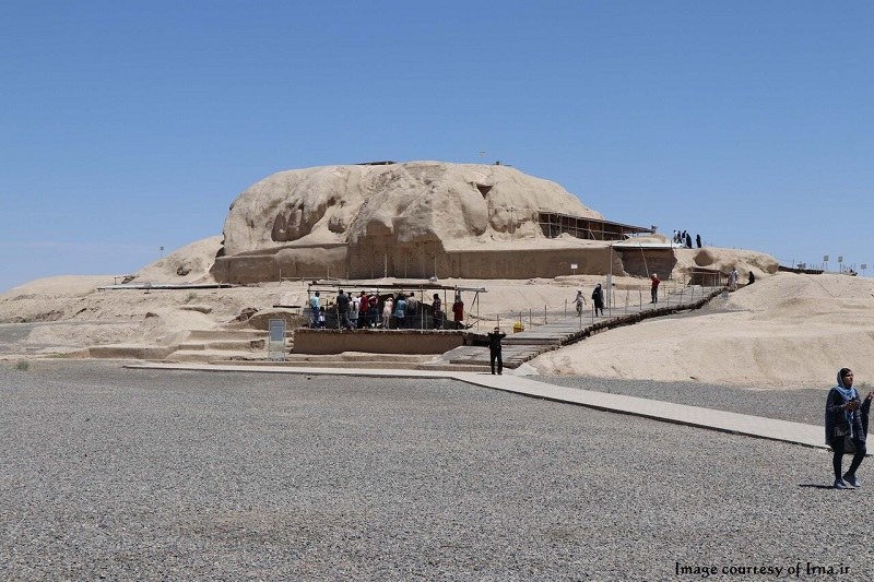 Sialk Mound at Axis of Fin Sialk Kashan