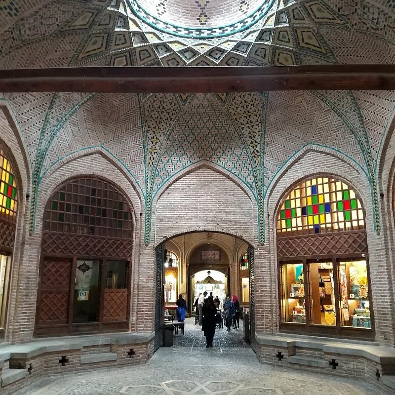 Caravansary of Sa'd al-Saltaneh in Qazvin Bazaar