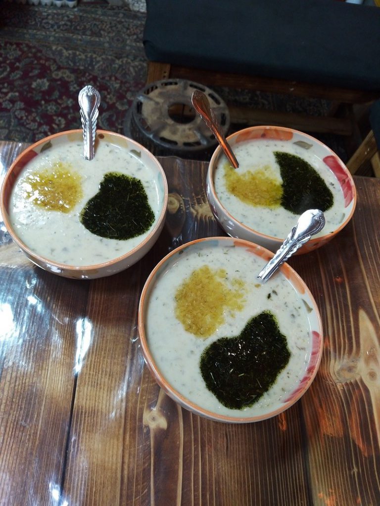 Food served in local Cafes of Masuleh historical village