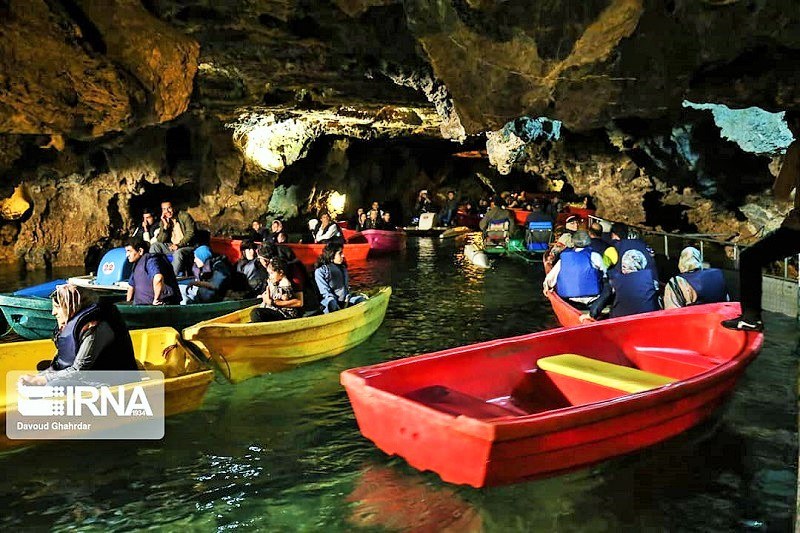 Ali Sadr Cave Tourists