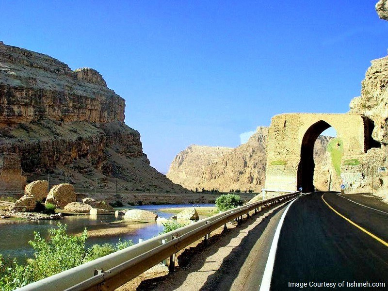Pol dokhtar Bridge in Luristan Province of Iran