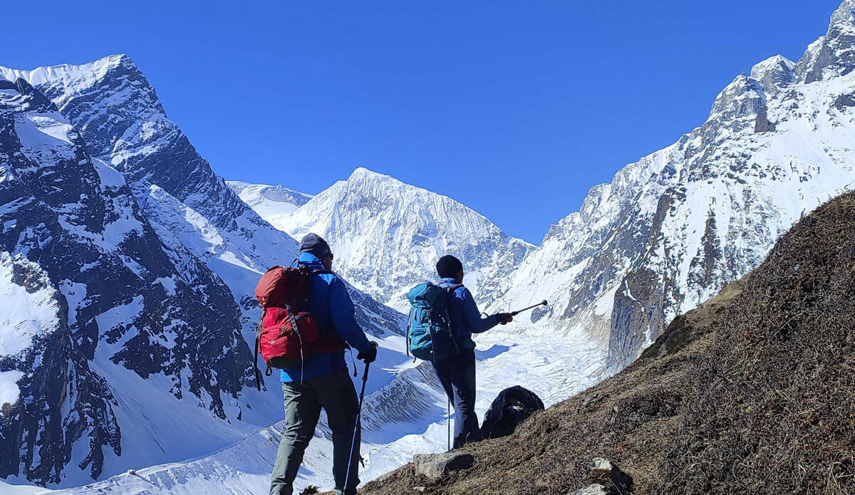 Trekking in Nepal's amazing mountain region, Manaslu