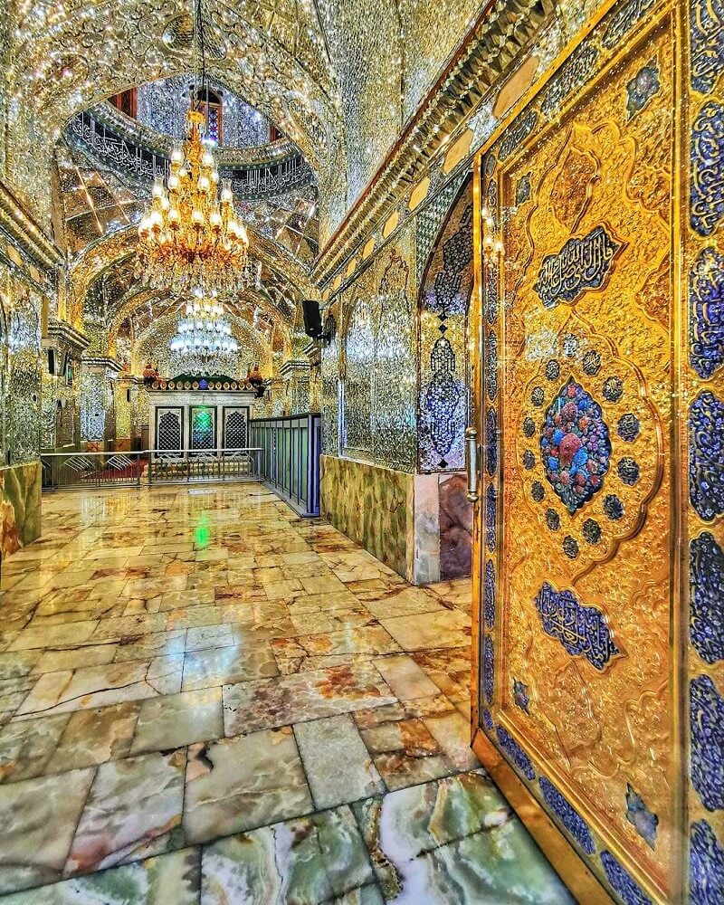Decorations inside Shah-e-Cheragh Shrine