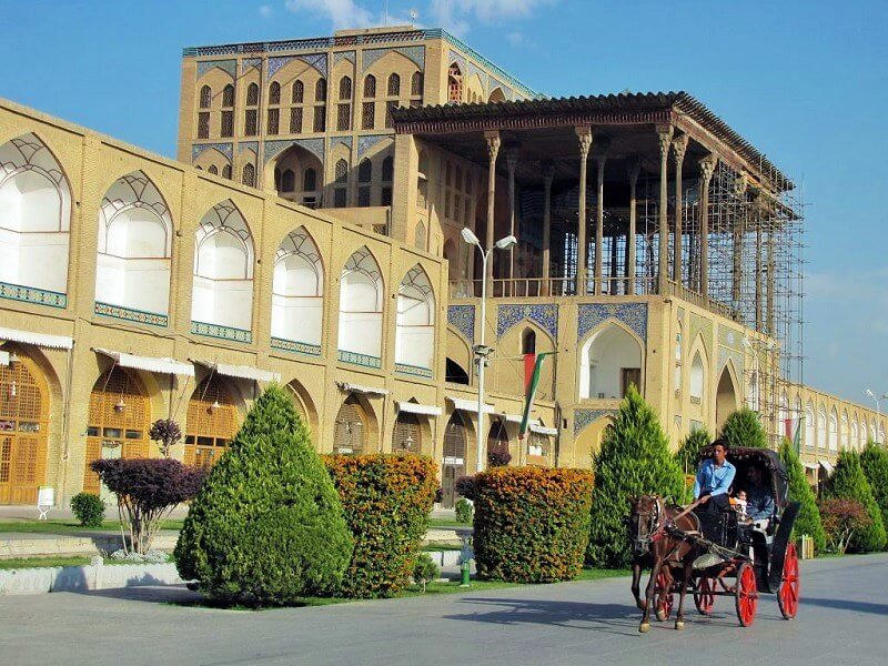 General view of Aali Qapu Palace