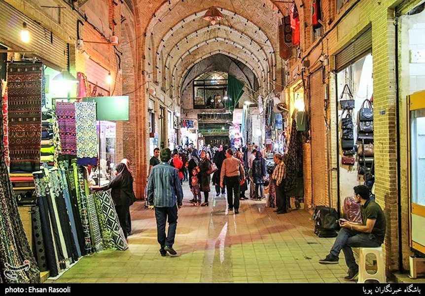 Kashan bazaar street