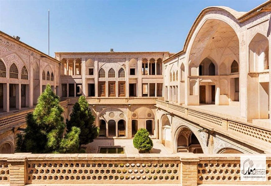 The courtyard of an Iranian house