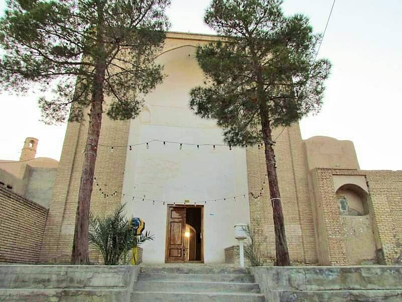 The entrance stairs of Abarkooh Mosque