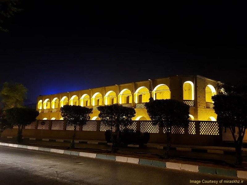The lighting of Moein Al-Tojar Caravanserai