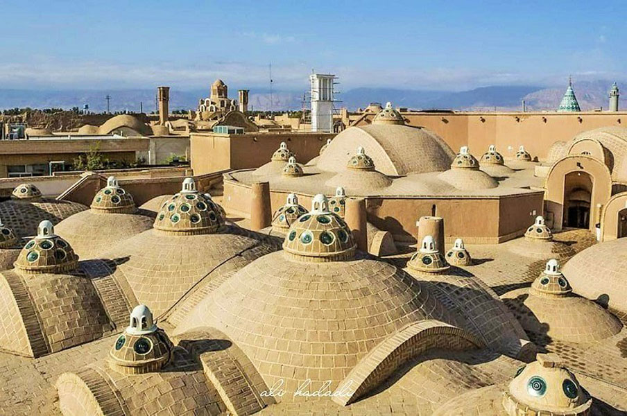 The roof of Sultan Amir Ahmad Bathhouse