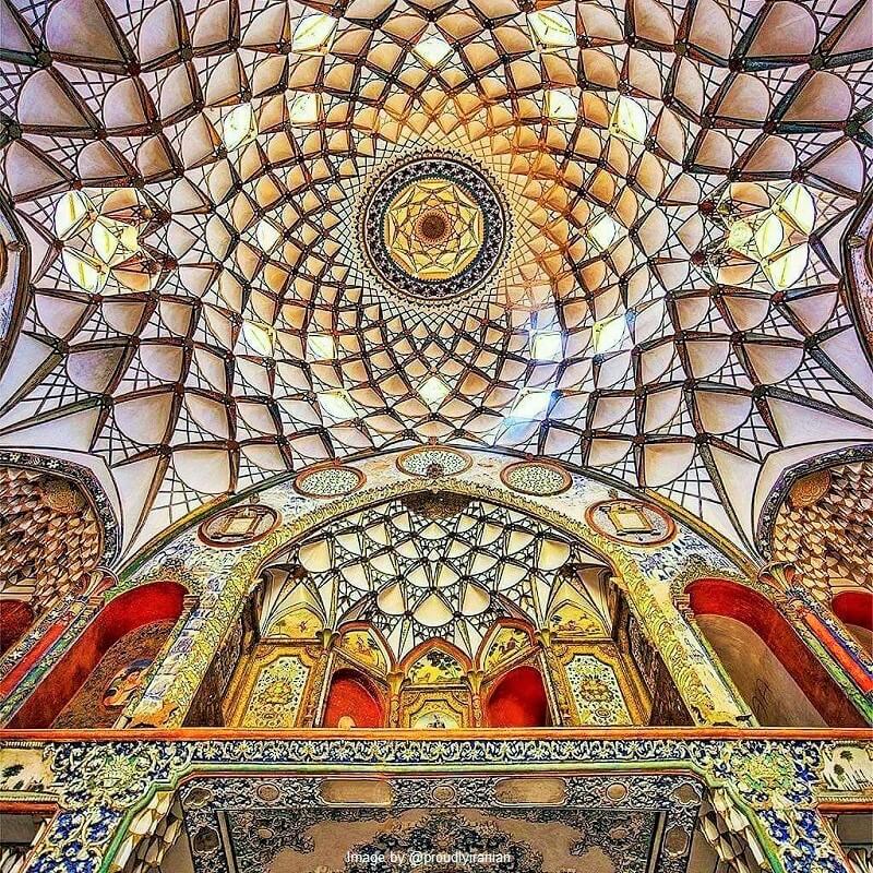 The roof of the Boroujerdi Iranian house