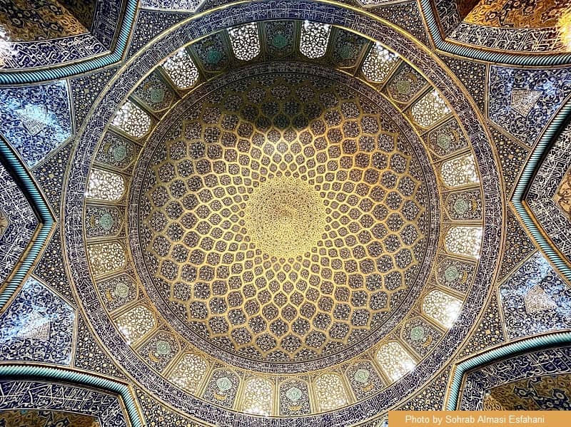 The roof of Sheikh Lotfollah Mosque